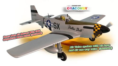 (image for) Phoenix 1:5 P-51 Mustang ARF 55-60cc PH 185